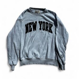 NEW YORK Grey Crewneck Sweater